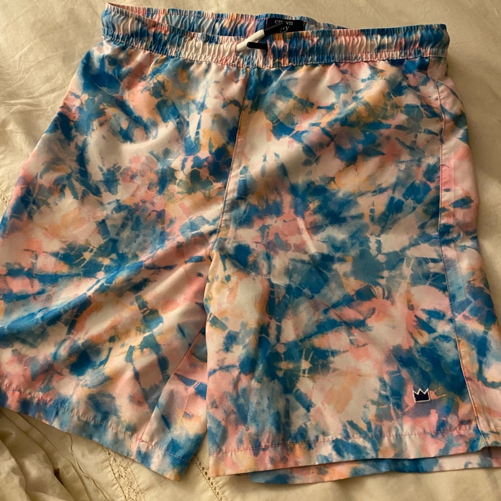 Crown & Ivy Kids Tie-Dye Swim Trunks